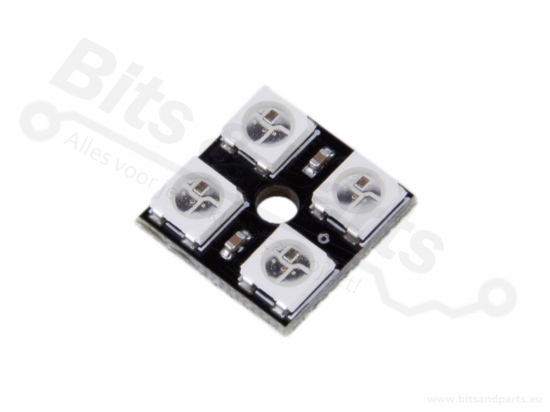 LED Board 2x2 WS2812B 5050 RGB LED met drivers (4bits)
